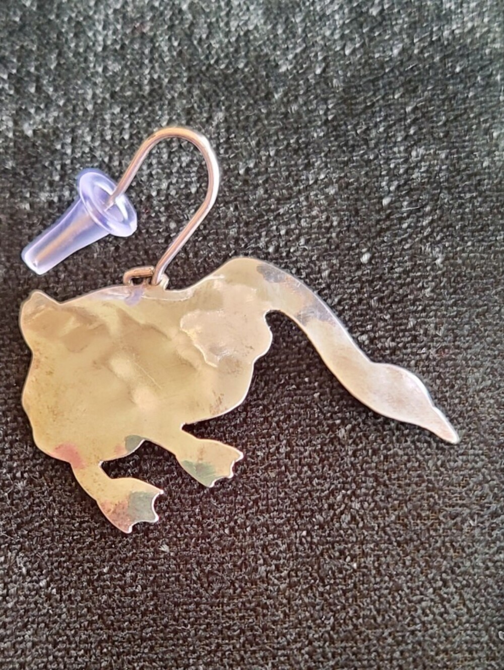 Sterling Silver Goose Shaped Drop Earring